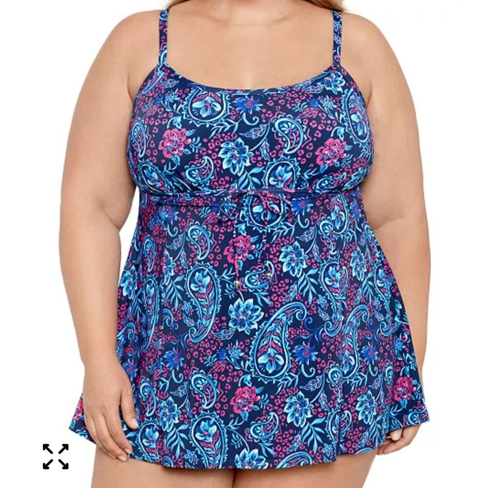 New floral one piece plus size swimsuit 22W